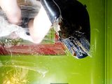ガラステーブル、パンプスでカブト○○クラッシュ VOL2